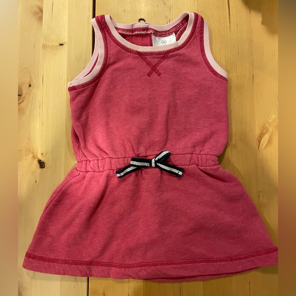 Hanna Andersson Coral/Pink Terrycloth Dress -18 to 24 months